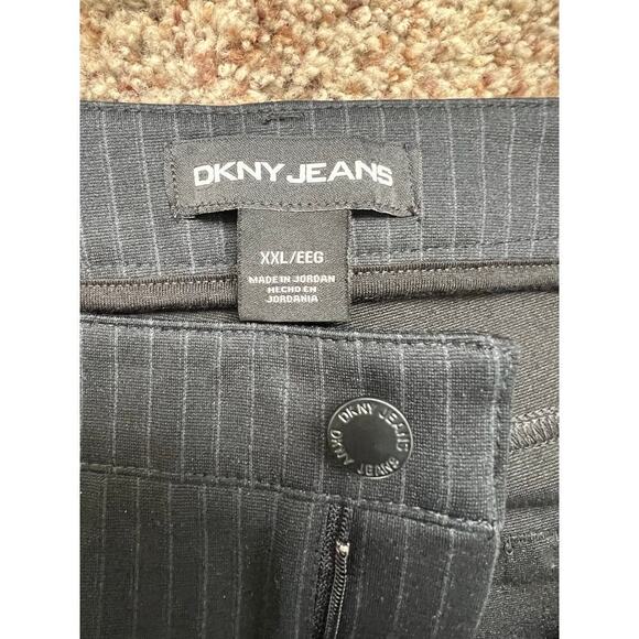 Women's Dress Pants, DKNY, XXL, Black Pinstripe, Stretch, NWT, Pull On - Picture 2 of 11